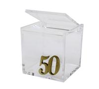 33002 Bomboniere 50 pz Scatola portagioie plastica 50 Anniversario Nozze
