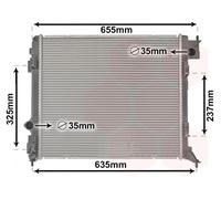 33002444 VAN WEZEL Radiatore, Raffreddamento motore per NISSAN,RENAULT