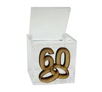 33013 Bomboniere 50 pz Scatola portagioie plastica Fedi 60 Anniversario Nozze