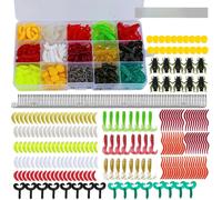 330pz Set Esche da Pesca Morbide con 15 Griglie Scatola Attrezzi Portatile per B