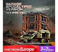 3325PCS Doomsday Angolo Garage Casa Edifici Set 8 figure Film Architettura Modulare Building Block Modello di Montaggio Regalo Per Adulti