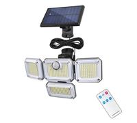 333 Luci Solari A LED Sensore Di Movimento For Esterni Induzione Umana Testa Regolabile IP65 Lampada Da Parete A Energia Solare Impermeabile For Giardino Domestico(333LED Separate)