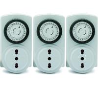 3333 Kit 3 Pezzi, Programmatore Timer Meccanico Giornaliero, 3680 W, 250 V, Set