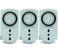 3333 Kit 3 pezzi Programmatore Timer meccanico giornaliero 3680 W 250 V Set di 3