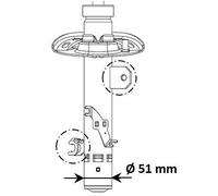 3338005 KYB Ammortizzatore per PEUGEOT