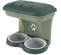 33424 Ciotola per cani Bama Food Stand colore verde kit da appendere a parete