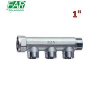 3350 - Collettore 1'' M-F 3 vie componibile interasse 36 mm - FAR