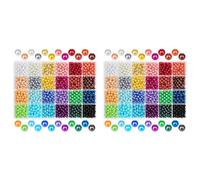 3360 Pezzi 6mm 24 Colori Perle Rotonde Perline con Fori per Gioielli Che Fa5772