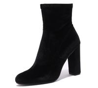 3361AB tronchetto donna velvet STEVE MADDEN EDITT scarpe black boot shoe woma