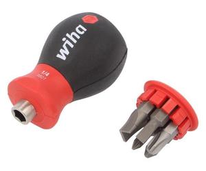 33738 Cacciavite Numero pz: 6 Confezione: Blister Serie: STUBBY WIHA