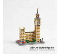 3376 Pezzi Micro Mini Blocchi Big Ben, Giocattolo da Costruzione 3D Confezionato in Sacchetto. Include Big Ben, Louvre, Statua della Libertà e Statua di Gesù. Ottimo per gli Appassionati di Architettu