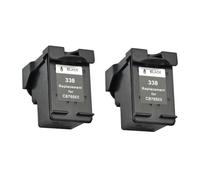 338xl 343XL Cartuccia a inchiostro Compatibile con 338 343 XL PSC 1510 1513 1510 2355 Photosmart C3100 C3110 C3150 Deskjet 460C 5740 5745 6520 654(BK(2PC))