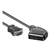 (33A) Delock Video Kabel Scart 21Pin -> Vga D-Sub15 St/S ACC NUOVO