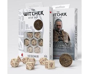 (33A) The Witcher Dice Set: Vesemir - The Old Wolf (7 + Coin) ACC NUOVO