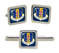 33d Fighter Wing Gemelli USAF Stile Square Gemelli E Fermacravatta Set