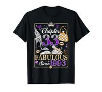 33rd Birthday Queen Chapter 33 Fabulous Since 1993 Women Maglietta