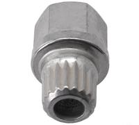 34/18PT Chiave di bloccaggio cava per dadi di bloccaggio in acciaio antifurto compatibile con coppia antiruggine da 20 x 28 mm 120 Nm tono argento