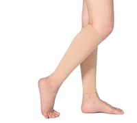 34-46 Maniche a Compressione Graduata per Polpacci per Donna Uomo Calzini a Compressione Senza Piede Sostegno Solido Aiuta ad Alleviare Dolori da Stanco per Vene Varicose Stecche Stinco Recupero Edema