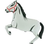 34 'CAVALLO BIANCO IN ALLUMINIO ESTRUSO palloncino FORMA (CS107)