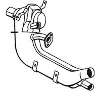 40 CV SILENZIATORE ANTERIORE PER VW Kaefer Cabriolet 15 Karmann 1.3 KW 29 CV 40