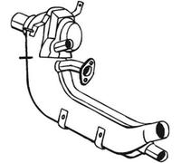 Bosal Silenziatore anteriore 40 CV per VW Kaefer Cabriolet 15 Karmann 1.3 kW 29 CV