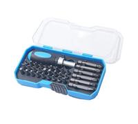 34-in-1 Cricchetto Magnetico Sfor Crewdriver Set con 33 per Cr-V Bit | Questo set di cacciaviti magnetici a cricchetto 34 in 1 dispone di 33 punte in acciaio legato temprato per riparazioni