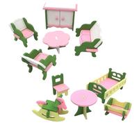 34 mobili per casa delle bambole in legno, accessori per la casa delle bambole, adatti per gli amanti della casa delle bambole (stile 2)