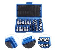 34 Pcs Prese A Stella Invertita Set Bussole Esagonali Strumenti Automobilistici