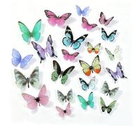 34 Pezzi 3D Adesivi murali farfalla,Farfalle decorative da parete,Colorati 3D farfalle decorative per casa,Soggiorno e camere da letto per feste