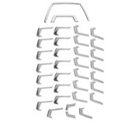 34 pezzi di modanature cromate for griglia centrale anteriore for Toyota Yaris Cross 2020 2021 2022. Stile auto.
