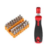34 Pz/set 6.35mm Hex Adattatore Autobloccante Con Punte Cacciavite Maniglia Cacciavite Bit Holder Per Computer PC Laptop Strumento di Riparazione