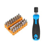 34 Pz/set 6.35mm Hex Adattatore Autobloccante Con Punte Cacciavite Maniglia Cacciavite Bit Holder Per Computer PC Laptop Strumento di Riparazione