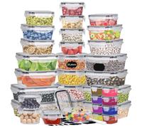 34 pz. set lattine salvafreschezza contenitori per alimenti con coperchio...
