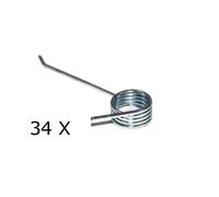 34 X molla per scarificatore Gardena / Brill Hattrick 40, 40EH, 40BHC, 40BHR V12