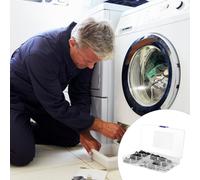 340 pcs Push on rondelle kit di assortimento di rondella di bloccaggio del dente