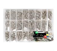 340 Terminali Pin Cablaggio 1-3.5mm Conduttivi | Connettori maschio e per femmina, installazione rapida attrezzi, contatto stabile, kit completo 340 pz