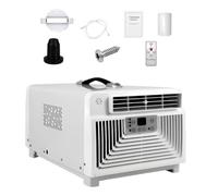3400 BTU Raffreddamento E Riscaldamento Climatizzatore Senza Unità Esterna | Dispositivo 4-in-1 Portable Air Conditioner, Con Telecomando Display Digitale, Senza Scarico, Modalità Sonno Silenziosa(220V)