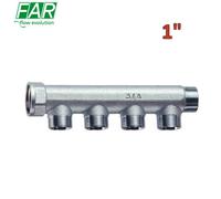 3400 - Collettore 1'' M-F 4 vie componibile interasse 36 mm - FAR