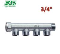 3400 - Collettore 3/4'' M-F 4 vie componibile interasse 36 mm - FAR