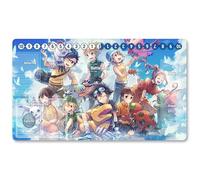 3404754 - Tappetino da gioco Digimon TCG Playmat + Free Protective Bag Digimon TCG Card Game Mouse Pad Table Mat Dimensioni 60 x 35 cm, compatibile con Digimon MTG TCG CCG YGO