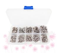 340pcs in acciaio inossidabile professionale 304 set di viti e dadi esagonali