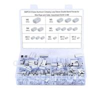 340pcs In Alluminio Crimpatura Antenate Con Maniche Per Pressione In Alluminio Preformato Morsetti A Corda Corda