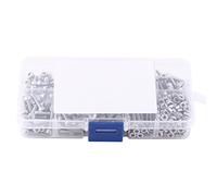 340pcs Viti e Dadi M3 in Acciaio Inossidabile SS304, Esagonale a Testa Cilindrica, Set Completo - Elevata Resistenza e Corrosione, Imballaggio Portatile per Uso Industriale e