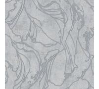 34254 - The New Design Libro Motivo Astratto Argento Grigio Galerie Parati
