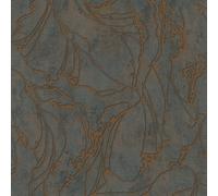 34256 - The New Design Libro Motivo Astratto Bronzo Marrone Galerie Parati