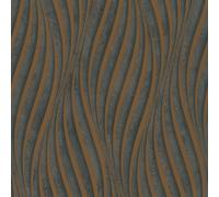 34263 - The New Design Libro Geometrico Righe Bronzo Marrone Galerie Parati
