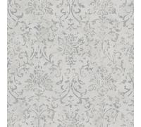 34292 - The New Design Libro Damasco Argento Grigio Galerie Carta da Parati