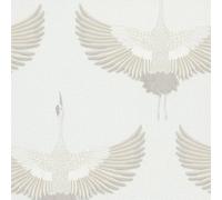 34529 - Il Nuovo Libro Di Design Uccello Beige Galerie Carta Da Parati