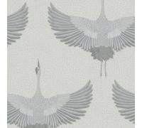 34530 - Il Nuovo Libro Di Design Uccello Argento Grigio Galerie Carta Da Parati
