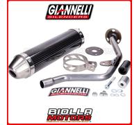 Giannelli Terminale di Scarico ENDURO 2T Carbonio 34636HF per Malaguti XTM-XSM (04)